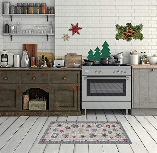 Tapis de cuisine gris VILBER lavable et antidérapant pour sol - 5
