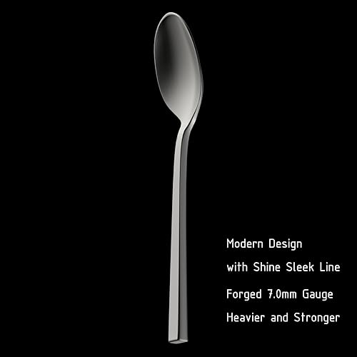 Miniatura 5 de Alata Bailey - Juego de cubiertos de satén mate y cubo, de acero inoxidable