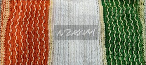 Image of Men /Boys Tiranga /Flag /Tricolor Dupatta /Stole With Tassels (Free Size)