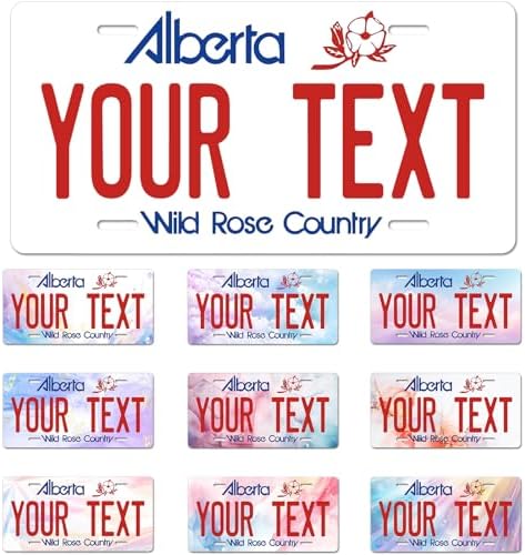 Alberta License Plate, 6"×12" Custom License Plate