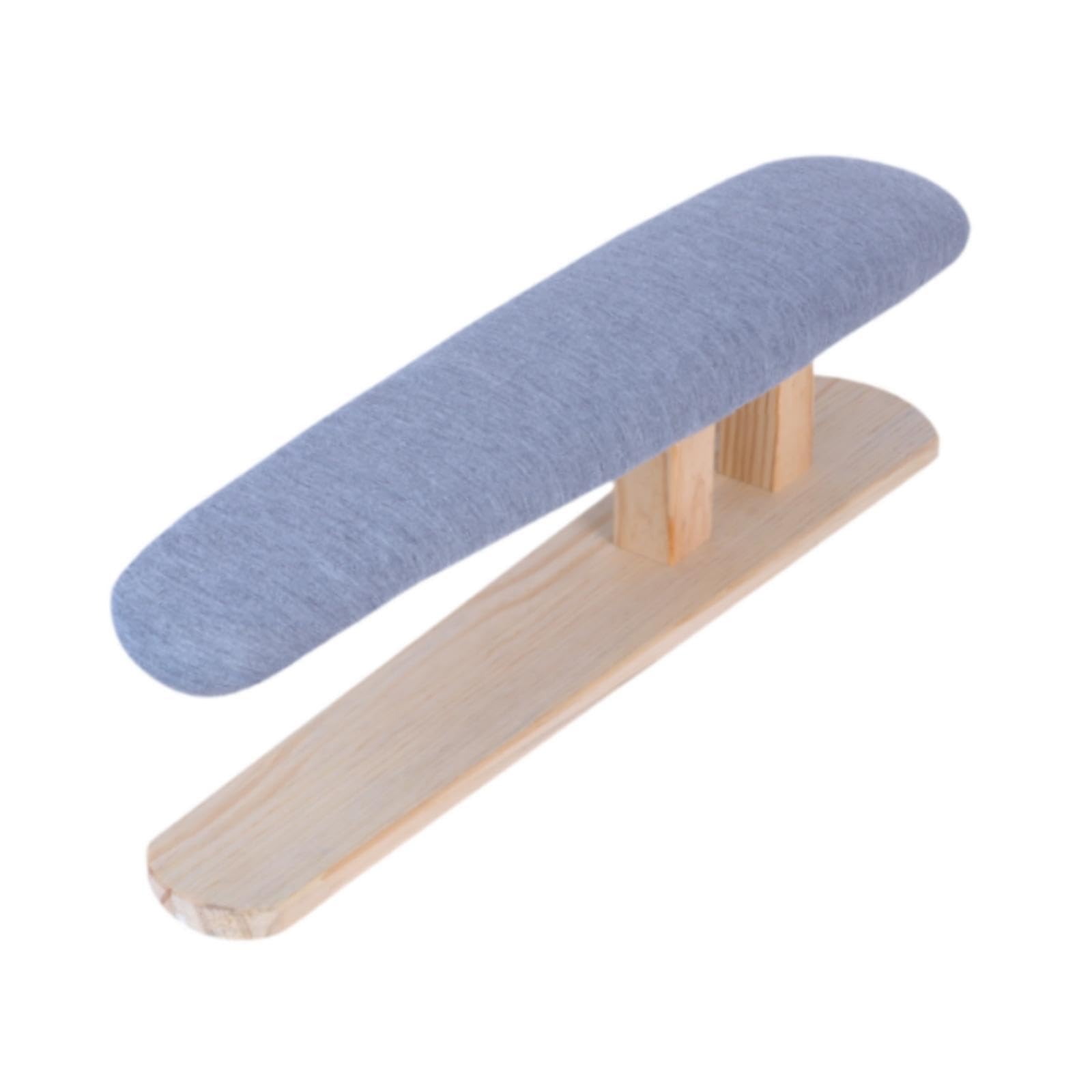Kompaktes Bügelbrett mit Holzsockel für Wäsche Und Bastelräume, Grau 57cmx13cmx16cm