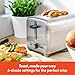 bella Stainless Steel 2 Slice Toaster with Extra Wide Slots & Removable Crumb Tray - 6 Browning Options, Auto Shut Off & Reheat Function - Toast Bread, Bagel & Waffle