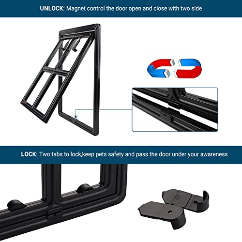 Petleso Dog Screen Door, Dog Door For Sliding Door Screen Door For Large Dog, Inner Size 12"×16" #TOP2
