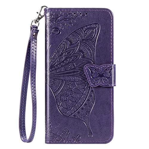 Cover In Pelle Per Xiaomi Redmi 6A – Custodia Portafoglio Con Chiusura Magnetica E Supporto, Colore DT Black