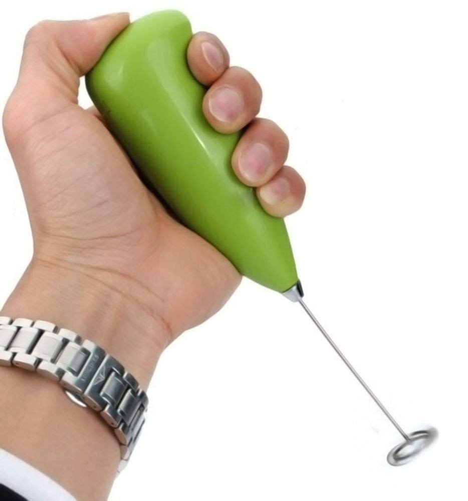 Sevia Mini Handheld Stainless Steel Drink Coffee Milk Frother Foamer Electric Mixer Stirrer Egg Beater (Multi Color)-image-3