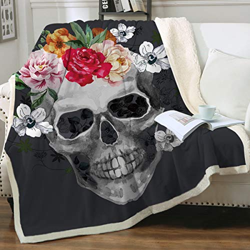 Sleepwish Sugar Skull Blanket - Soft Fleece