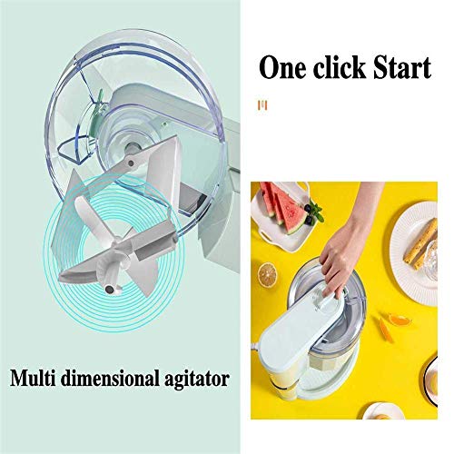 AYDQC Gefrorene Frucht-Dessert-Maschine, Hausautomatische Eismaschine + 1L-Eiscreme-Maschinenküche, Eisrollemacher… – Bild 5