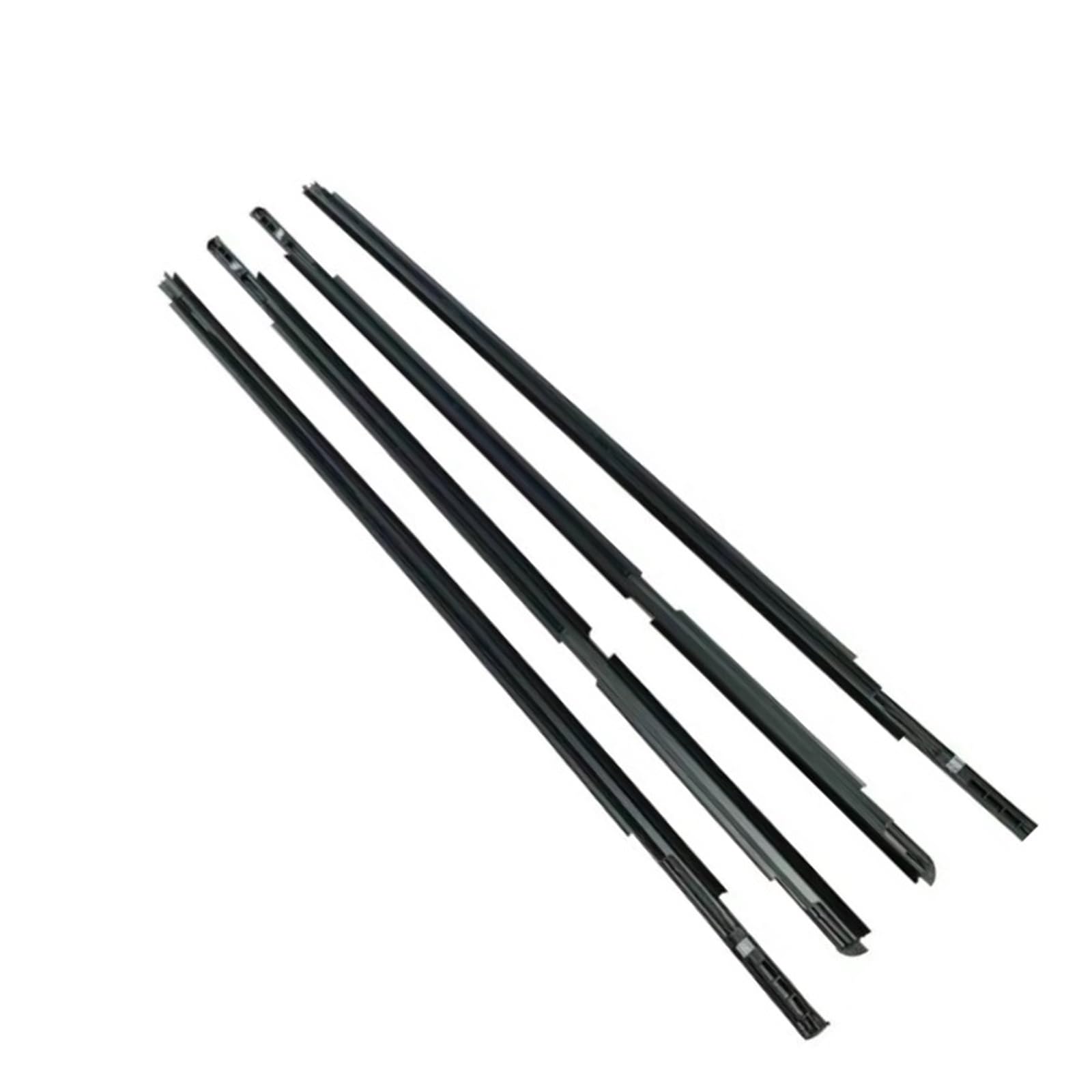 Jbpihzt One Color 4Pcs Window Weatherstrip For Toyota For Yaris Hatchback 2006-2013 Front Rear Outer Side Glass Rubber Sealing Strips Black