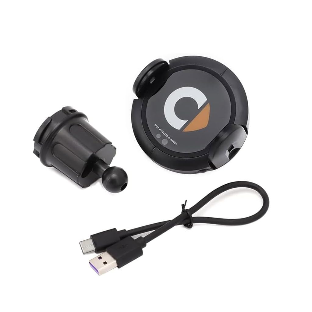 SHIFENG Samochodowy uchwyt do bezprzewodowego ładowania telefonu kompatybilny z Smart 453 Fortwo Forfour 2015-2021 360 regulowane akcesoria do montażu obrotowego
