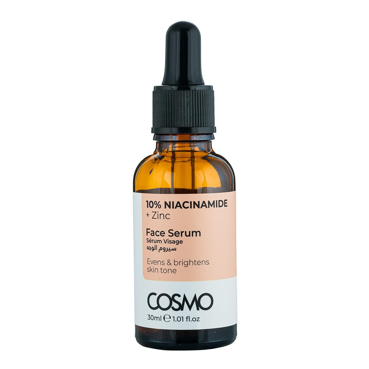 CD COSMO DESIGNS 10% Niacinamide + Zinc Evens & Brightens Skin Tone Face Serum 30ml, For Men & Women, Skins Care, Blemishes Prone Skin, Dryness, Textural Irregularities, Dullness, All Skin Types