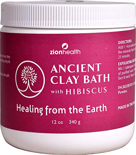 Zion Health, Ancient Clay Bath,Hibiscs 12 Oz Ea 1