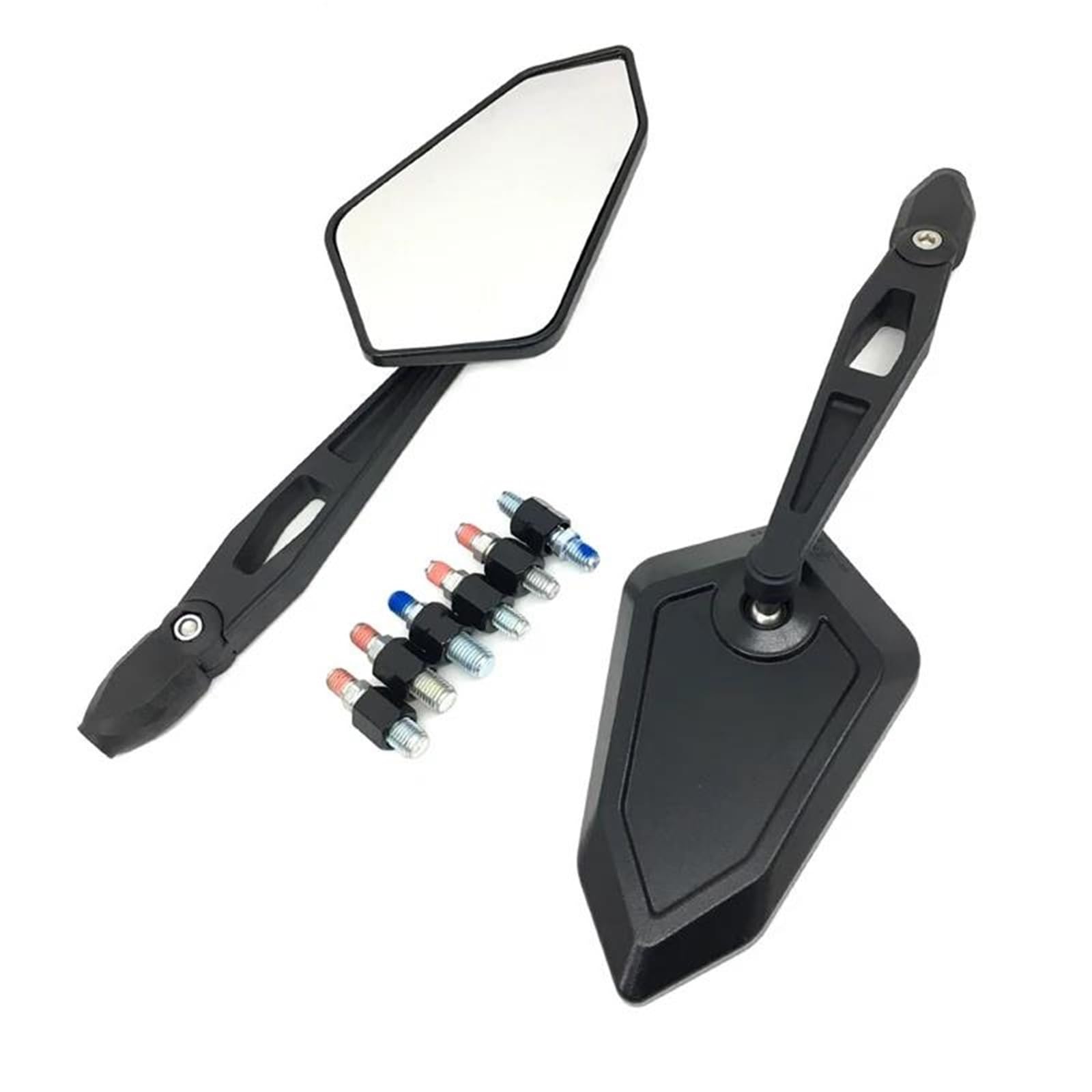 Retrovisor de aluminio para moto universal M8 M10 antirreflejo y resistente a vibración