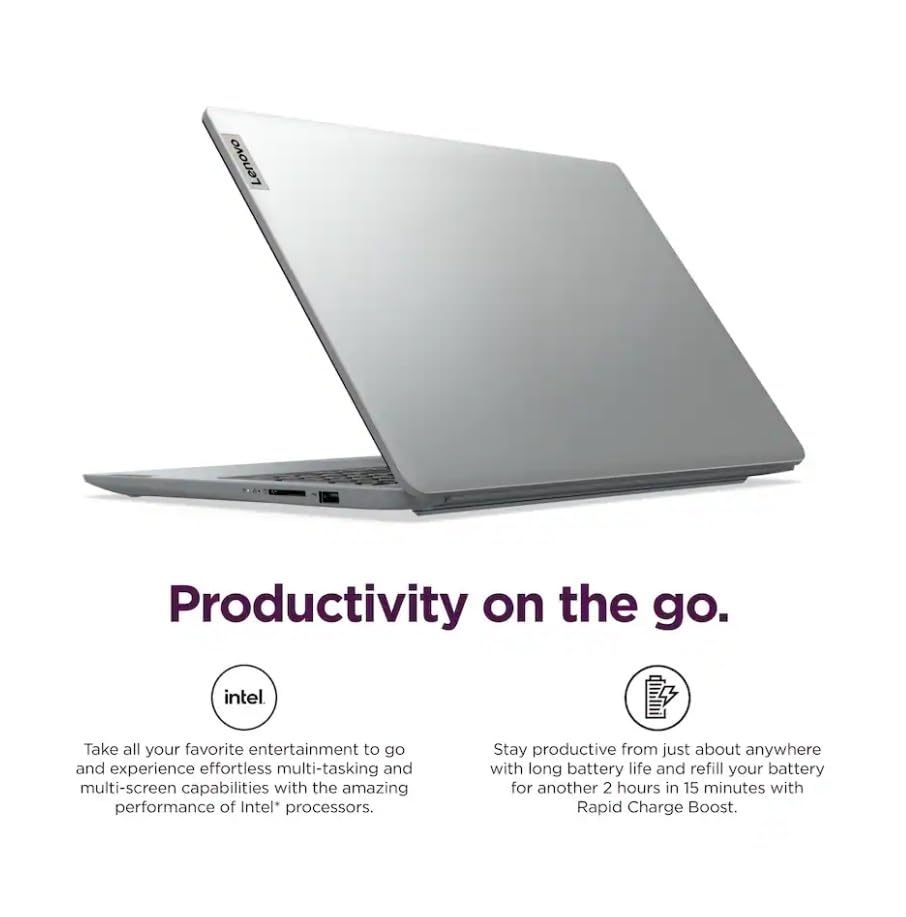 Image of Lenovo 2026 IdeaPad 1i 15.6 inch FHD Laptop,Intel Core i5-1335U, 16GB RAM, 512GB SSD,Intel Iris Xe Graphics,with Lifetime Office Wi-Fi 6,Long Battery Win 11 Pro, Cloud Grey,