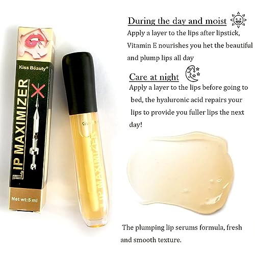 Kiss Beauty Lip Maximizer: Hyaluronic Acid Plumping Gloss For Fuller, Moisturized Lips - Natural Volumizing Serum, Collagen Booster, Non-sticky Formula - Image 7