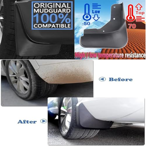 Image of Car Mud Flaps Mudguard for Mazda CX-5 2013-2024 Front and Rear Mudflaps Splash Guards Heavy Duty Flares 4-PC Auto Accessories,Send 1 Car Wash Towel,2013~2016