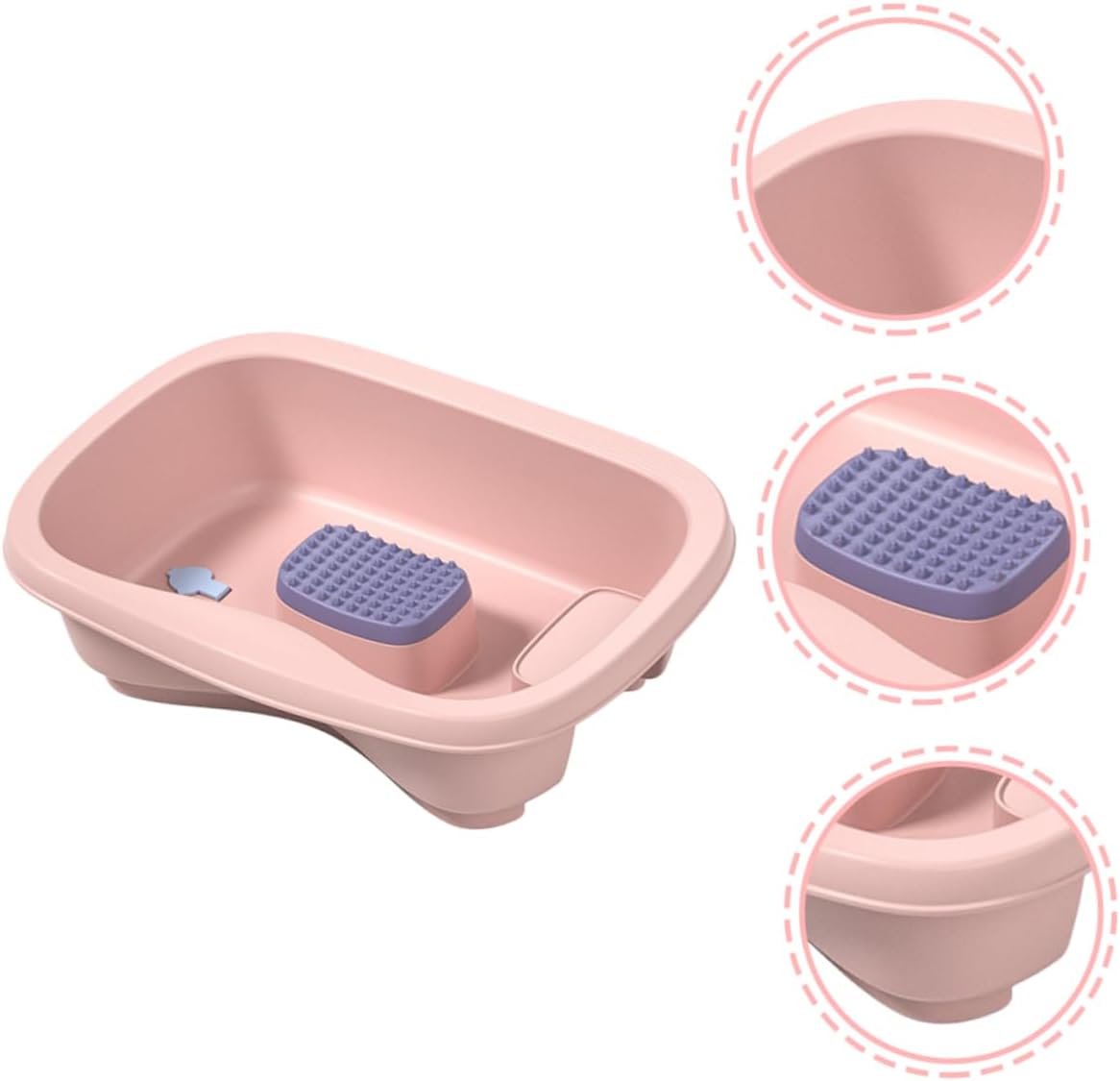 Ipetboom Portable Hair Washing Basin for Bedridden Individuals Ergonomic Design for Comfortable for Pregnant Women Seniors Disabled