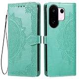 HONLEN Custodia per vivo V60 5G Cover, (6.67" Inches) Premium PU Pelle Wallet Magnetica Flip Case con Stampata Mandala, 3 Slot Schede, Stand Cover