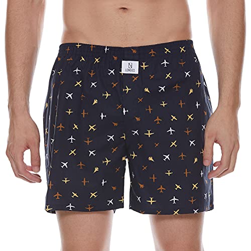 Image of Longies Men's Cotton Printed Regular Boxer Shorts