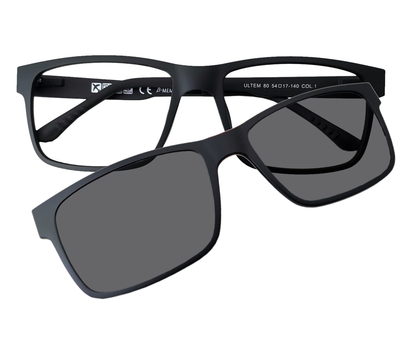 Men Eyeglass frame polarized clip on sunshade magnetic glasses 54-17