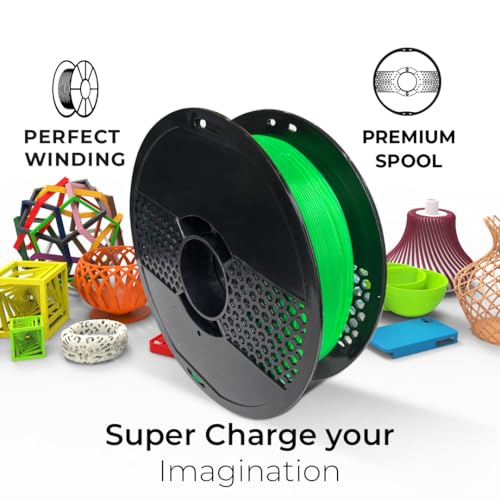 Image of NFIL3D Premium HS PLA+ Clear Green - 3D Printing Filament | Compatible with All 3D Printers | 1.75mm | 1Kg Nett Weight
