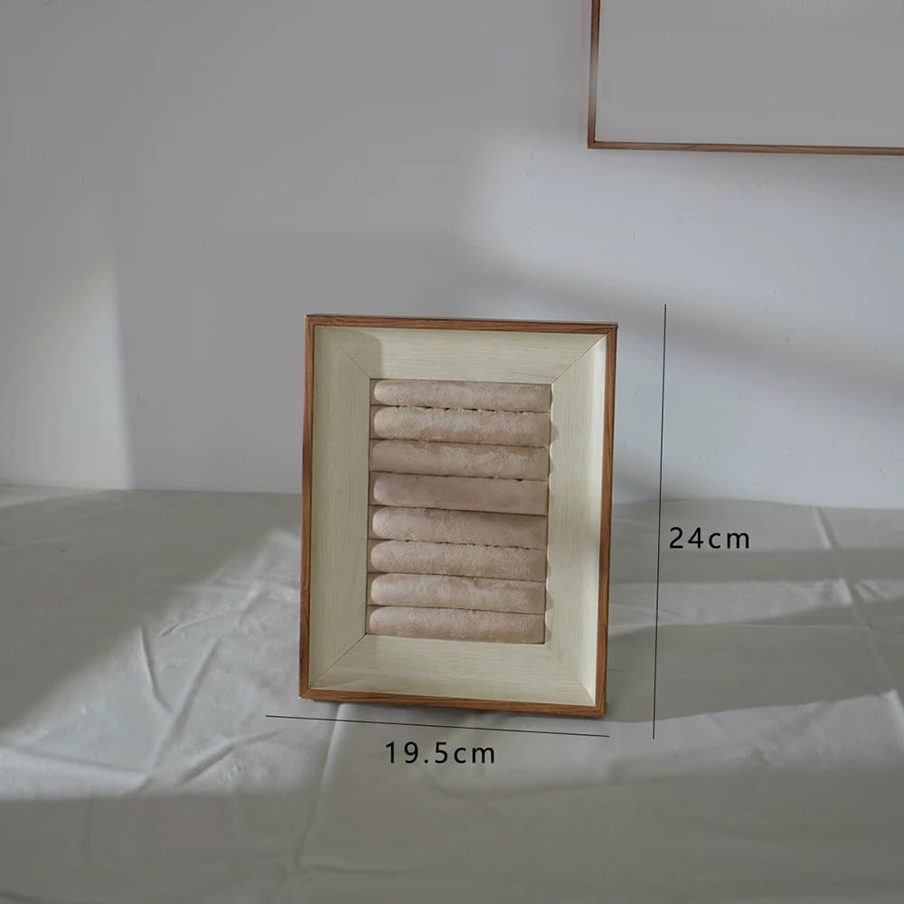 Uchwyt na biżuterię Wooden Velvet Jewelry Display Stand Necklace
