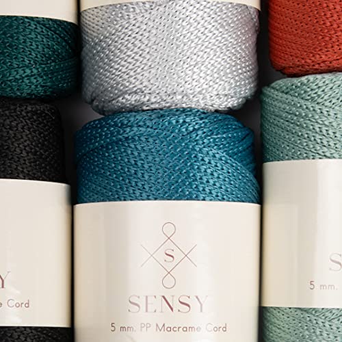 Sensy Premium 5Mm 104 Yards Polyester Rope 100% Polypropylene Cord Macrame Cord 5Mm Crochet Bag Cord Macrame Rope Crochet Thread Gift For Knitter (Latte) #TOP3