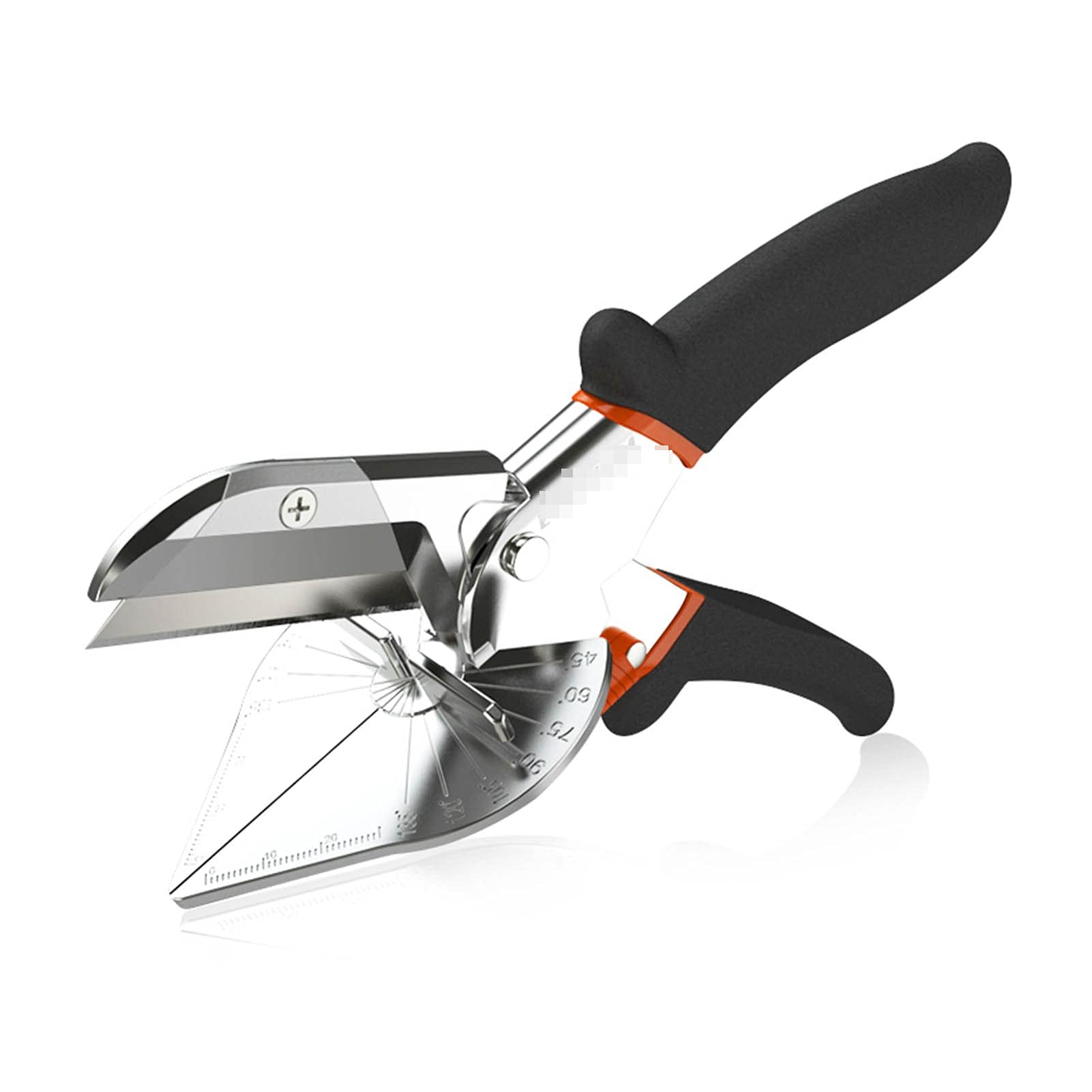 Pipe Cutter, Angle Shear 45-135 Degree，Miter Scissor Siding Wire PVC/PE Plastic Pipe Hose Duct Trunk Cutter Plumbing Tool