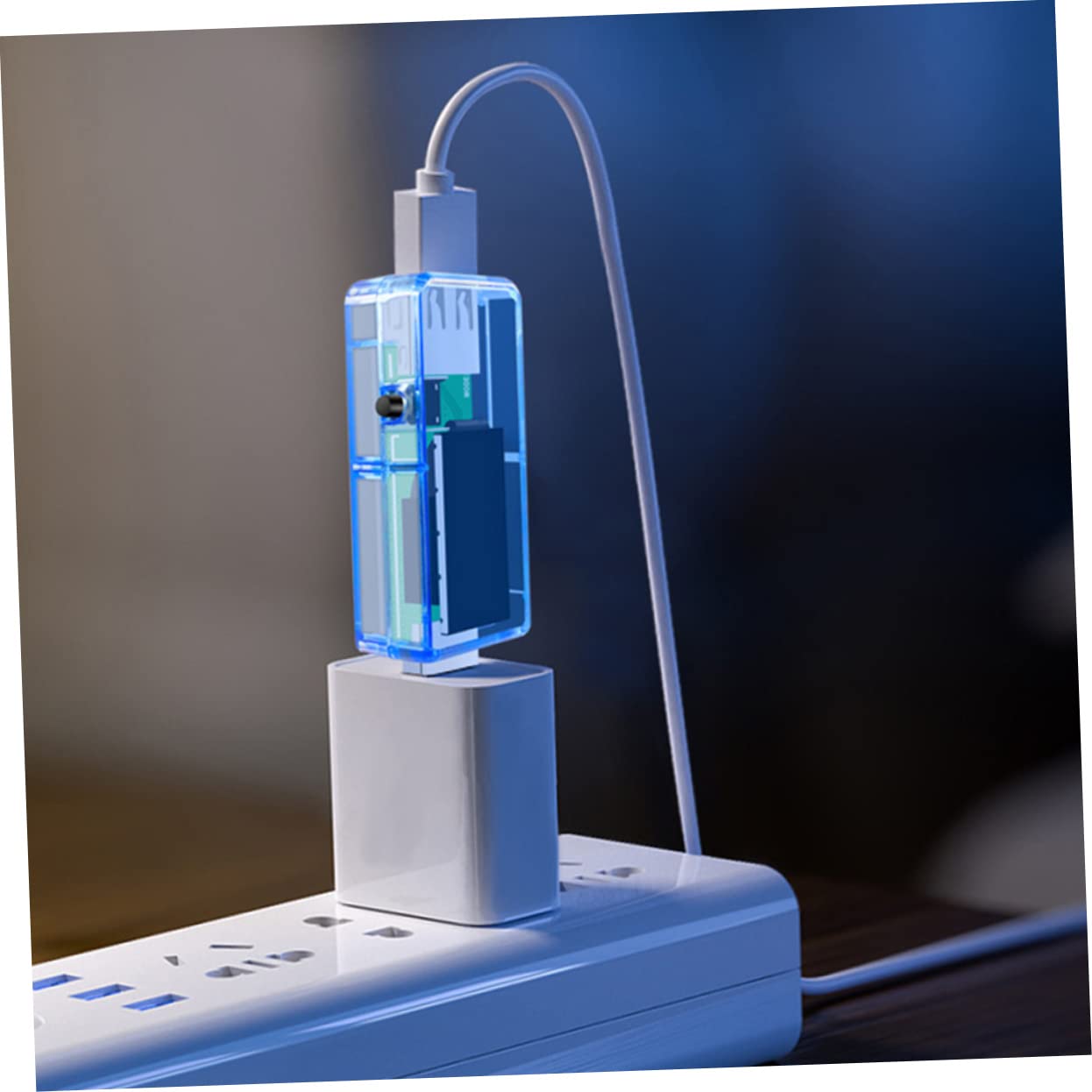 STOBOK 5 Stück USB Tester Messgerät Digitales Multimeter für Spannung Strom und Kapazität Tragbarer USB Spannungsmesser mit LCD Display und Powerbanks