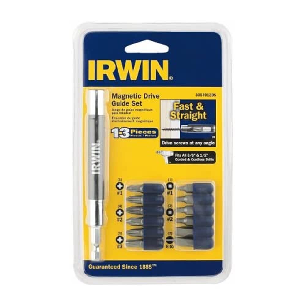 IRWIN IWAF1213 Magnetic Drive Guide Set, 13-Piece - Core Drill