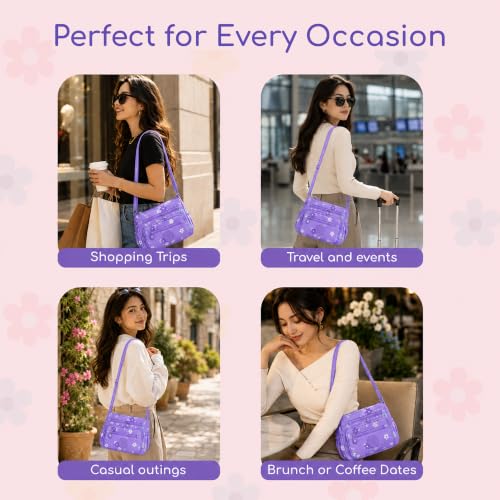 Image of MOCA Womens Nylon Crossbody Sling Bag for Women - Lightweight, Durable, Stylish Shoulder Bag for Teens, Women Office, Travel & Everyday Use