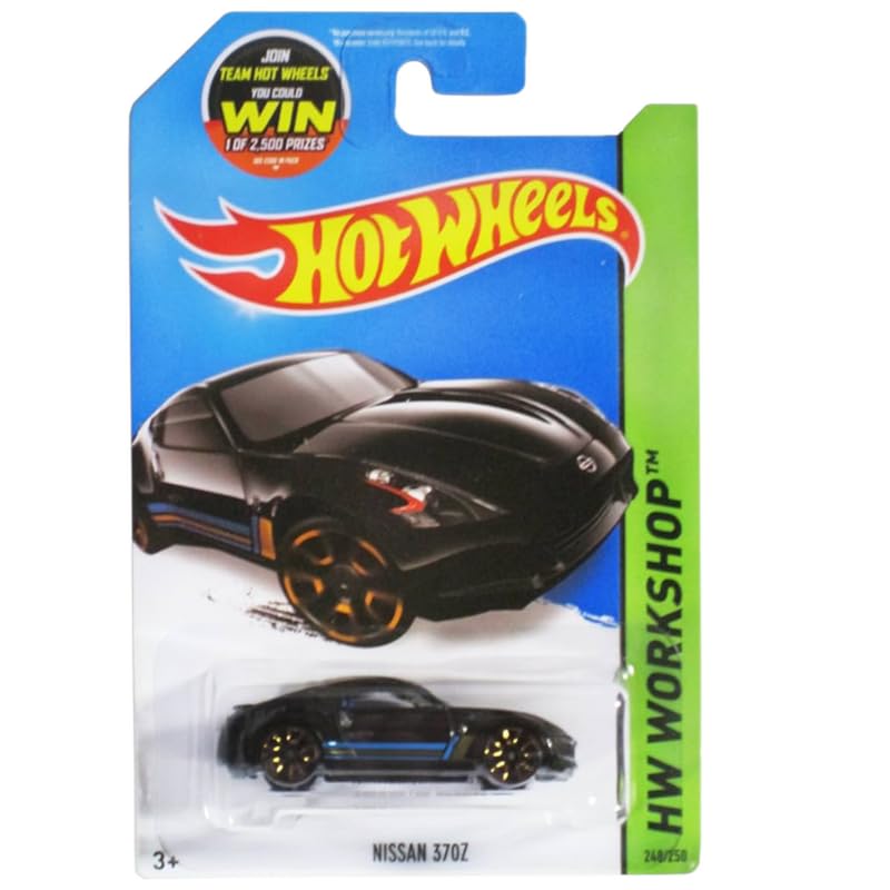 Image of Hot Wheels 1:64 Nissan 370Z HW Workshop -2015 Ages 3 and Up 248 /250 (Black)