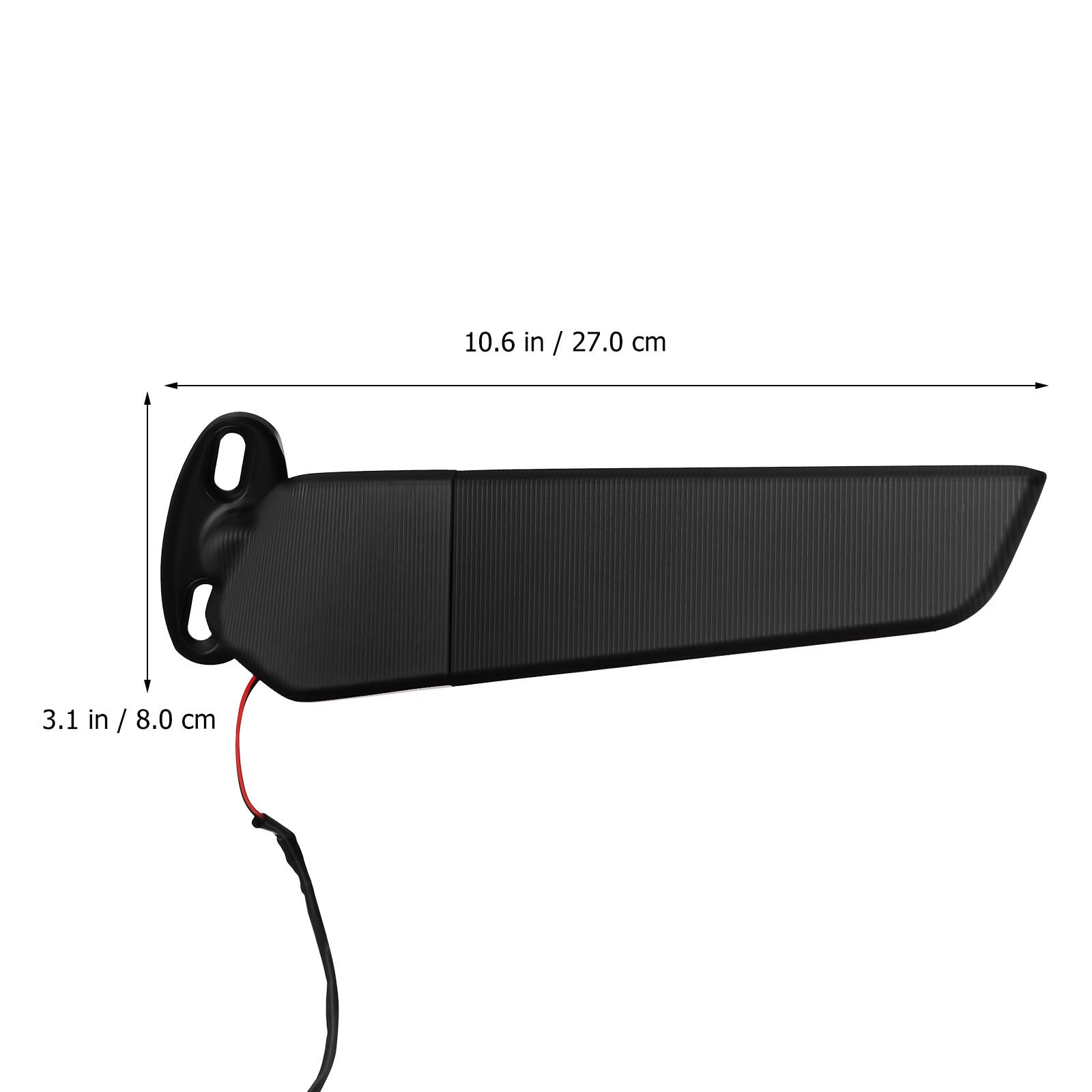 ULTECHNOVO Specchietti Laterali per Motociclette Frecce Integrate LED, Specchietti Retrovisori Robusti Grandi Neri per Guida Urbana