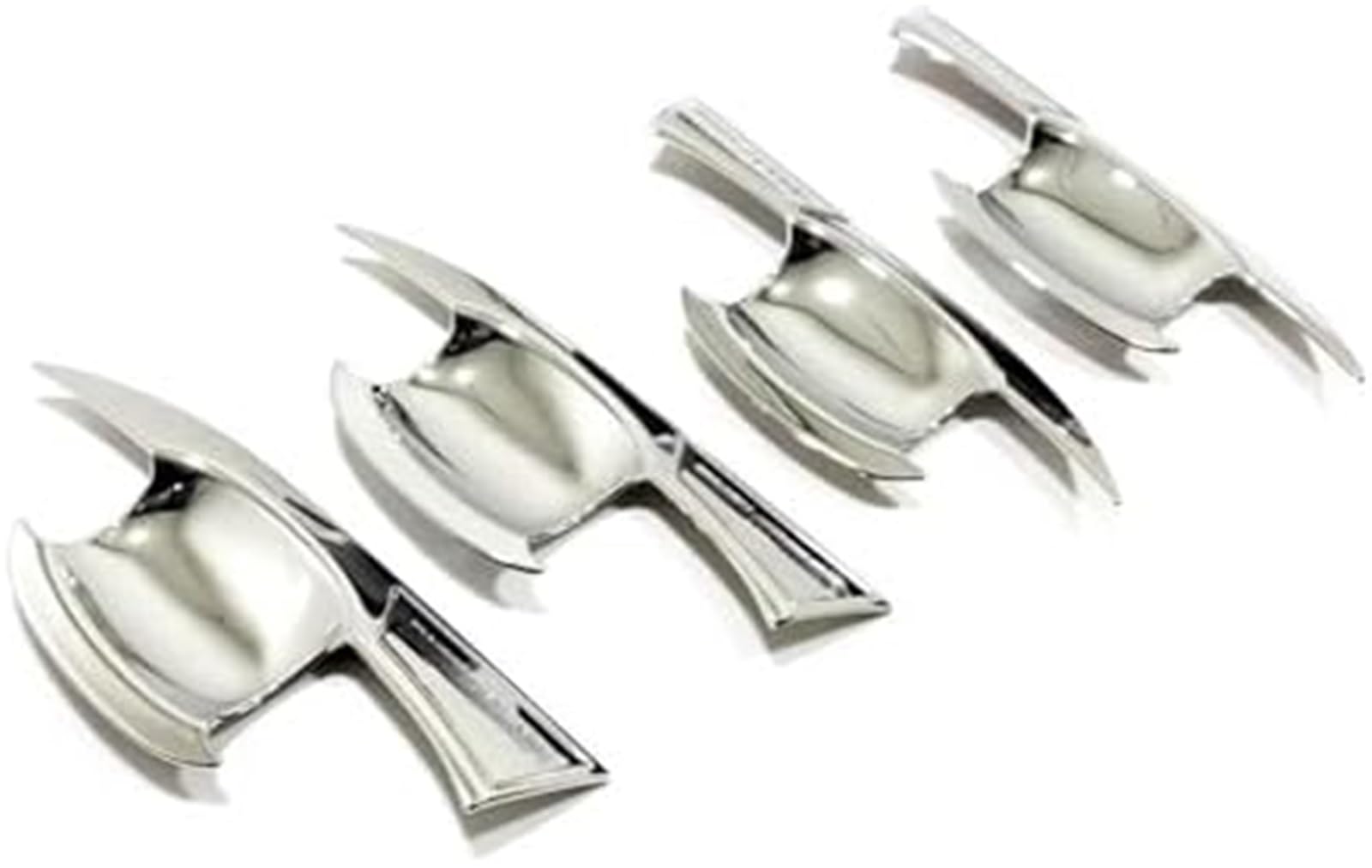 Osłona klamki zewnętrznej LHD zewnętrzna klamka dla drzwi bocznych miska zatrzaskowa listwy ochronne Abs, Mitsubishi, Outlander 2022 2023 2024(Silver Door Bowl 1)