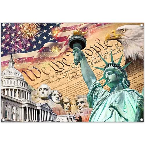 Fondo Fotográfico Tela 7x5ft Americana Águila miniatura 1