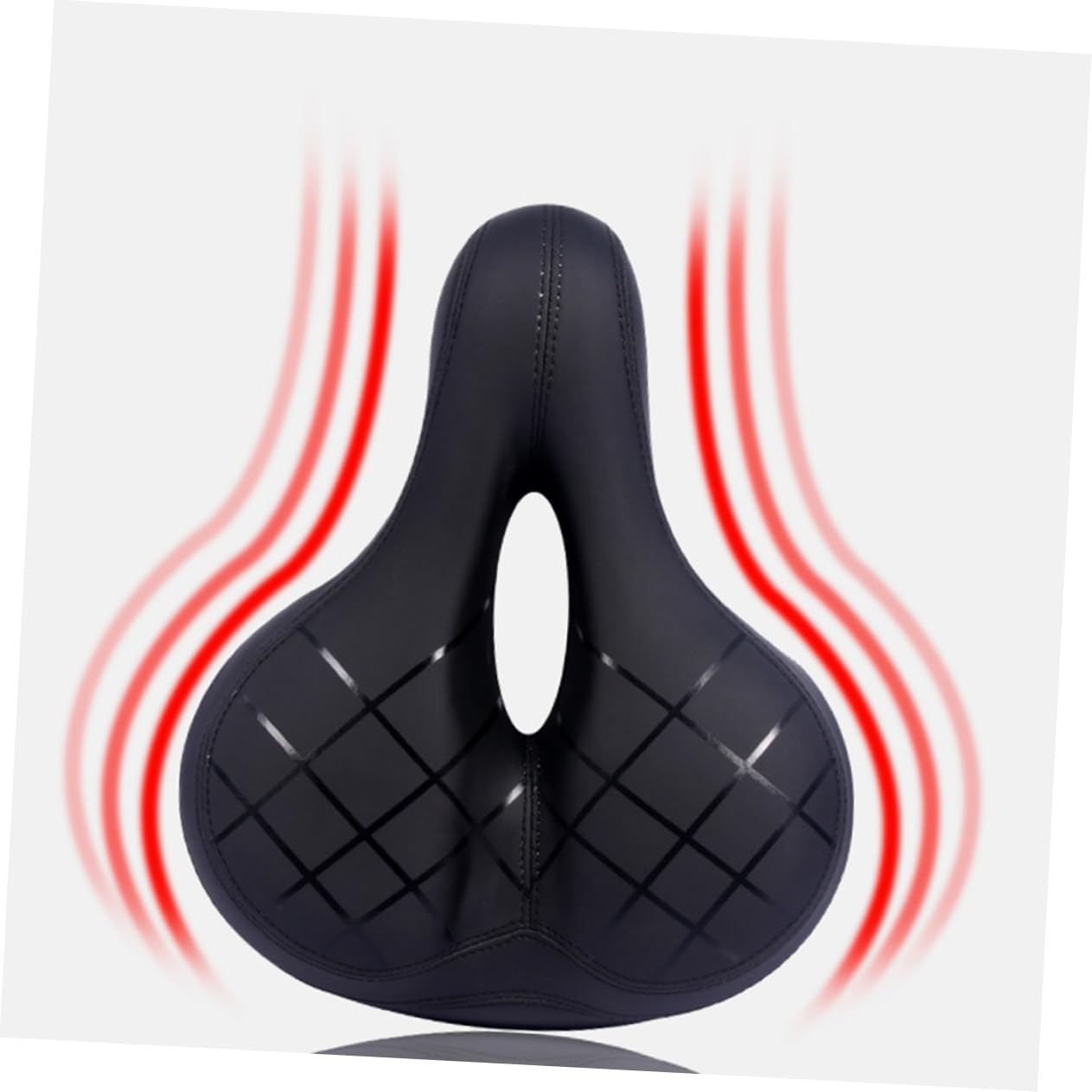 ifundom Sillín de Bicicleta Hueco PU Negro para Bicicleta y Racing Bike