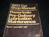 Ford 1983 Car Shop Manual Powertrain, Pre-delivery, Lubrication, Maintenance Escort/lynx, Exp/ln7 B002I7JC8Y Book Cover