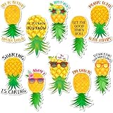 10 Pcs Upside Down Pineapple Magnets for Cruise Ship Door Decorations Funny Pineapple Door Magnet for Refrigerator Carnival Stateroom Stateroom Car Bumper Truck Surface Gifts