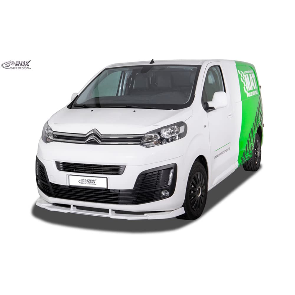 RDX Racedesign Frontspoiler Vario-X kompatibel mit Citroën Jumpy/Spacetourer & Peugeot Expert/Traveller & Toyota Proace/Proace Verso 2016- Opel Vivaro/Zafire Life 2019- & Fiat Scudo/Ulysse 2022- (PU)