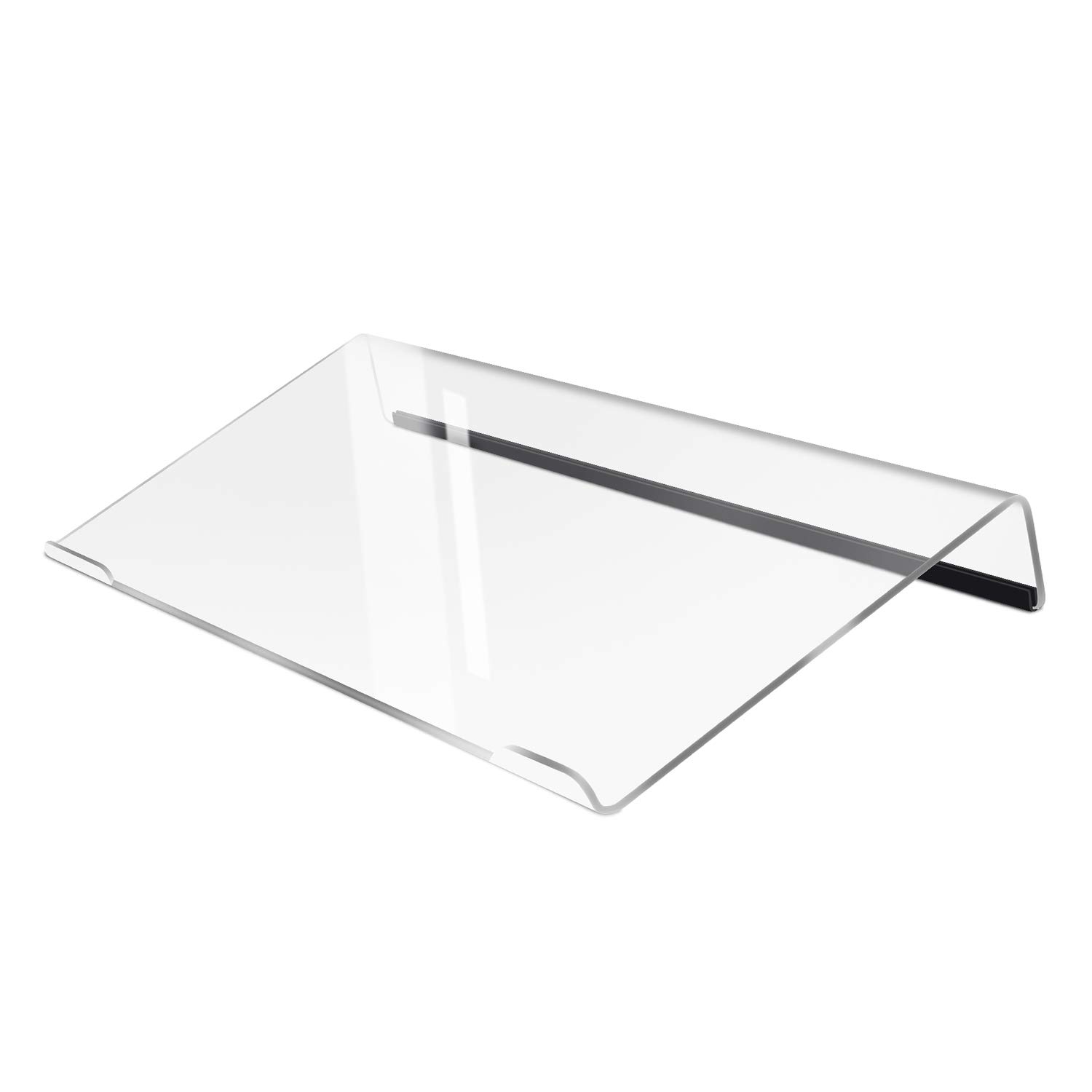 Yestbuy Acrylic Computer Titled Keyboard Holder Acrylic PC Keyboard Stand, Keyboard Stand, Clear Keyboard Tray Holder for Ergonomic Easy Typing, Keyboard Stand for Office Desk, Home, School (17x5.7’’)