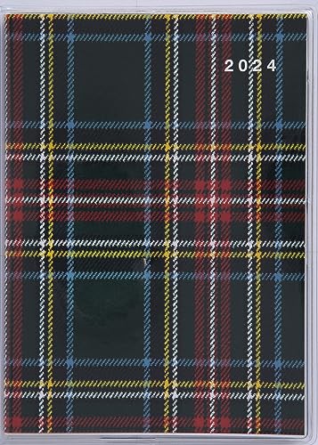 高橋 手帳 2024年 B7 マンスリー プチクレール 3 チェック No.373 (2023年 12月始まり)のサムネイル