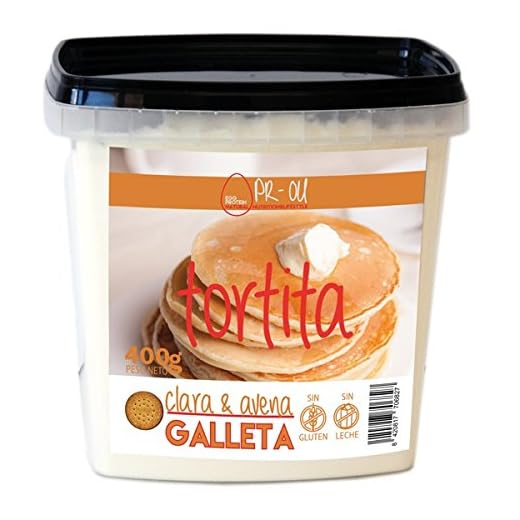 PR-OU Tortitas proteicas de Clara de Huevo y Avena 400 gr - Galleta