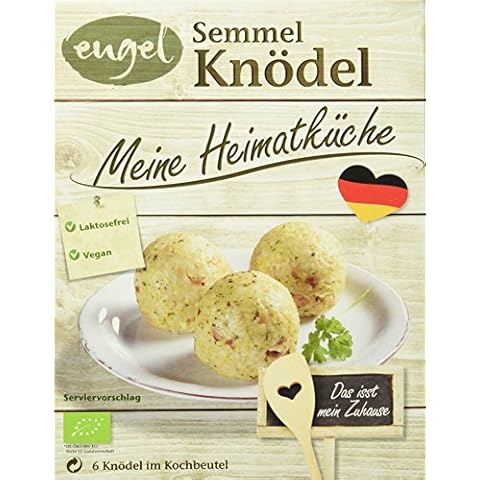 Engel Meine Heimatküche Semmelknödel, Knödel im Kochbeutel, laktosefrei, vegan, 7er Pack (7 x 200 g) Cover