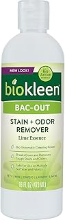 Biokleen Bac-Out Stain+Odor Remover, Destroys Stains & Odors Safely, for Pet Stains, Laundry, Diapers, Wine, Carpets, & More, Eco-Friendly, Non-Toxic, Plant-Based, 16 Ounces