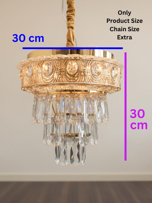Image of swanart Aurivon Rotating Crystal Chandelier with Bluetooth Speaker and Multi-Color LED, K9 Crystal Hanging Light for Living Room and Bedroom, Modern Luxury Musical Ceiling Lamp