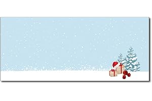 Christmas Envelopes #10 Letter Size - 80 Holiday Envelopes (Christmas Morning)