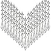HOHIYA Acrylic Crystal Garland Wedding Decorations Christmas Ornament Hanging Strand (Clear,Pack of 30)