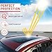 Universal Car Sunroof Cover Endxedo Car Sunroof Wind Deflector Vent Insulator with Insulation Waterproof Surface, Moonroof Visor, with Waterproof Double Side Tape