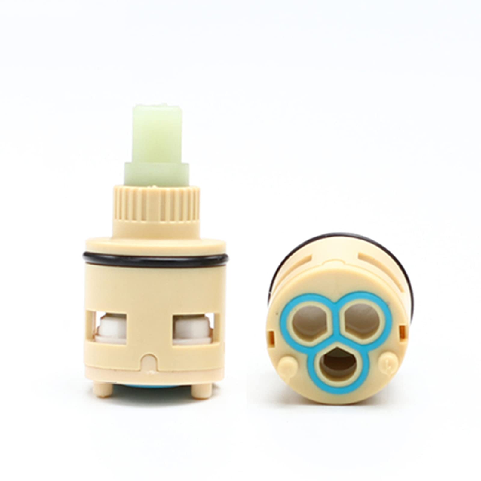 Ouhbndeaz E 26Mm Faucet Cartridge Replacement 18/22/25/26/28/33/35/40Mm Ceramic Tap Cartridge Replacement Disc For Single Handle Faucet U-22Mm(E 26Mm)