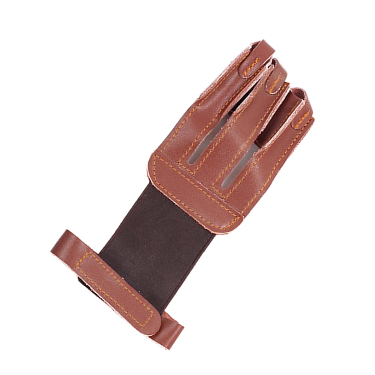 VANZACK 2pcs Finger Archery Gloves Protective Gloves for Arrow Hunting and Lightweight Finger Guard Random Color Comfortable Fit for All Users