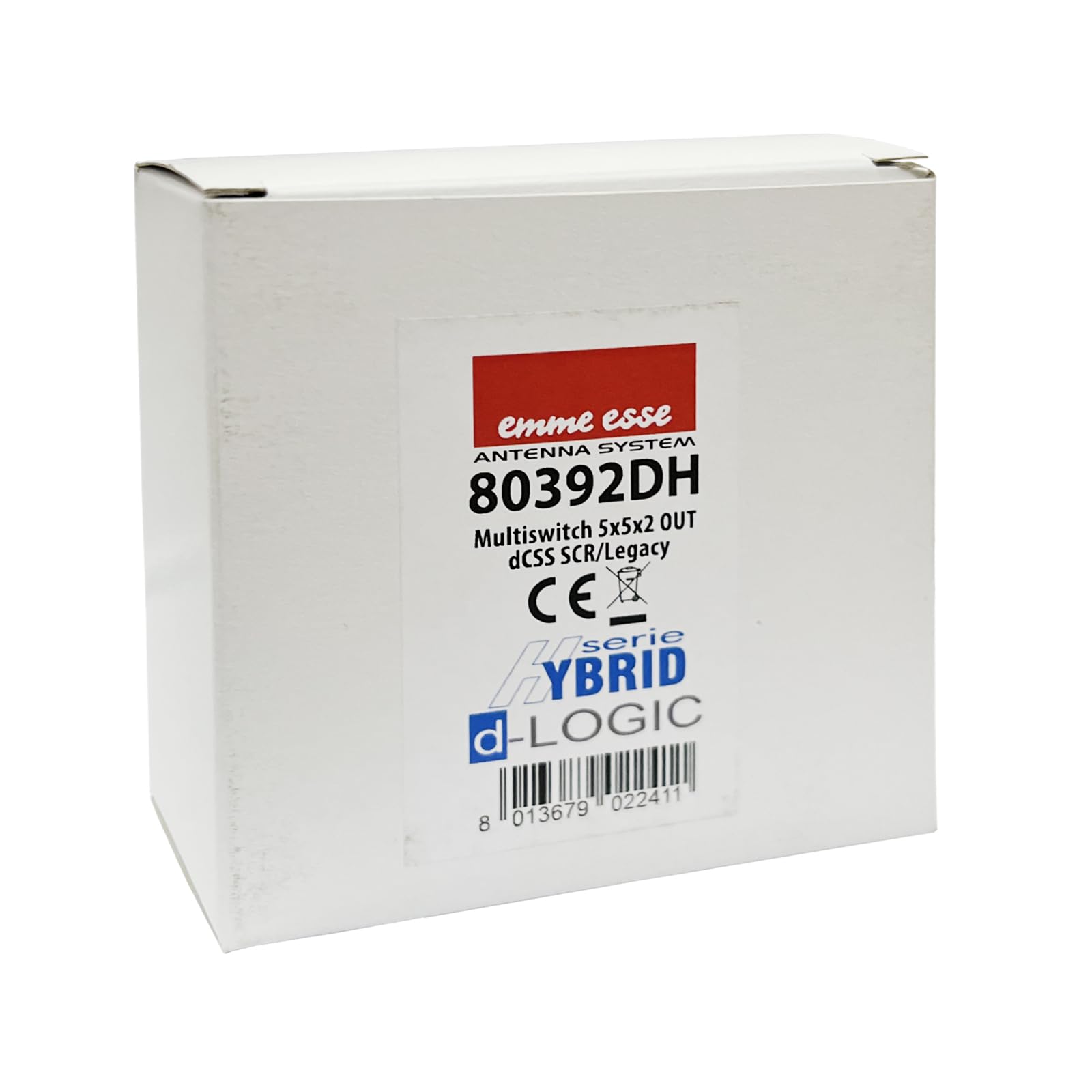 Emme Esse 80392DH Multiswitch dCSS SCR/Legacy, 5x5x2 Uscite, Hybrid d-Logic, Compatibile Wideband